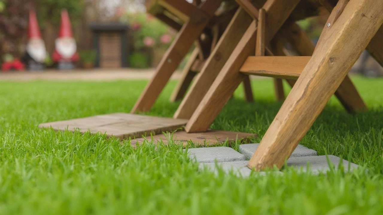 How to Protect Grass Under Furniture