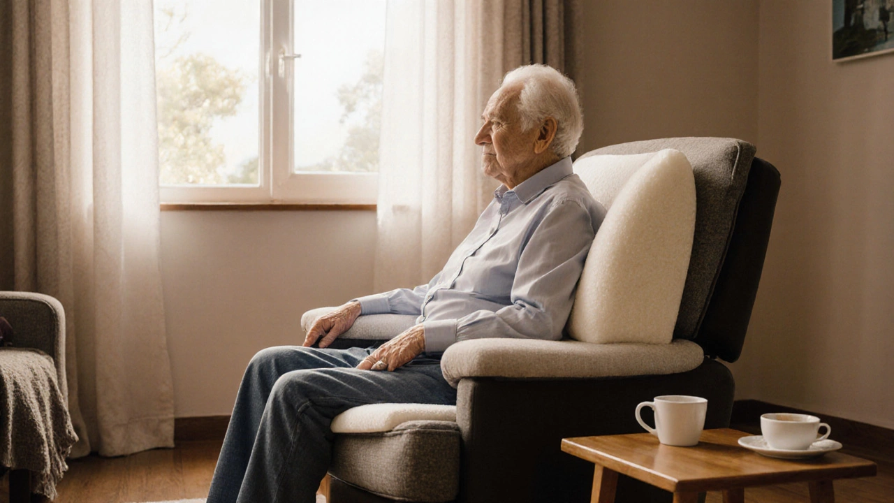 How to Keep Elderly Loved Ones from Sliding Down in a Recliner