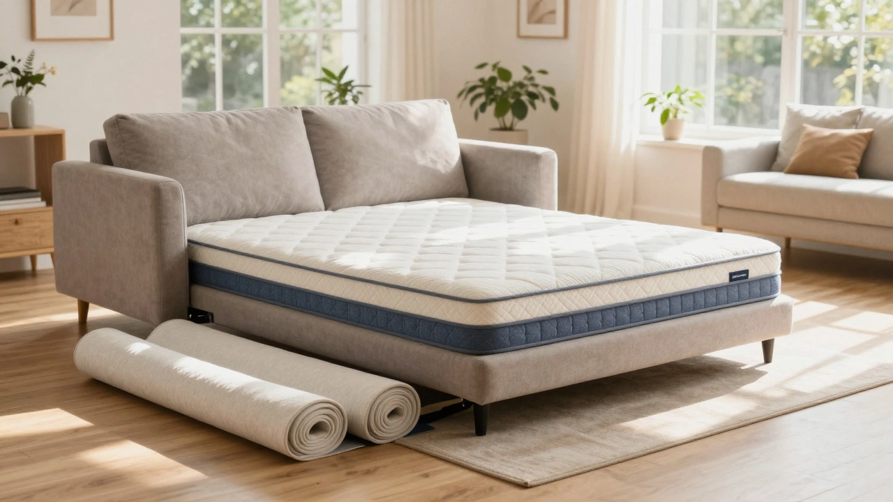 Sleeper sofa and floor futon as healthy alternatives for living room rest