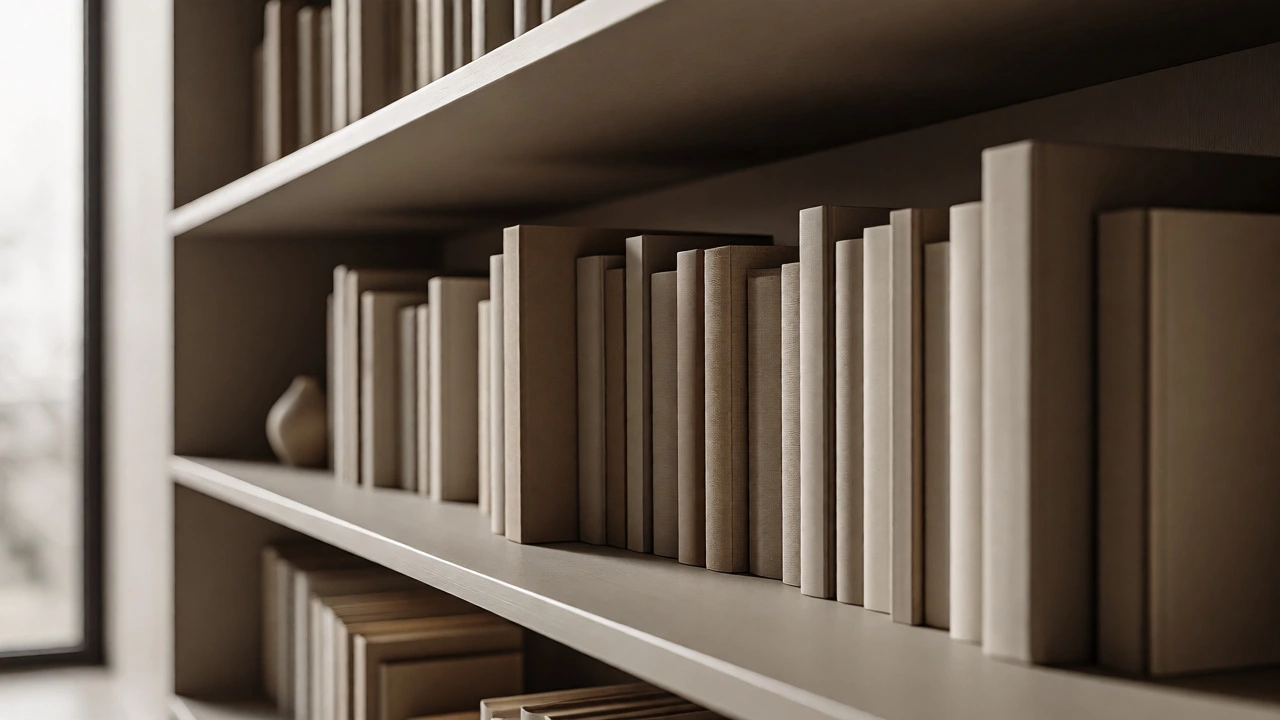 Why Designers Put Books Backwards in Bookcases